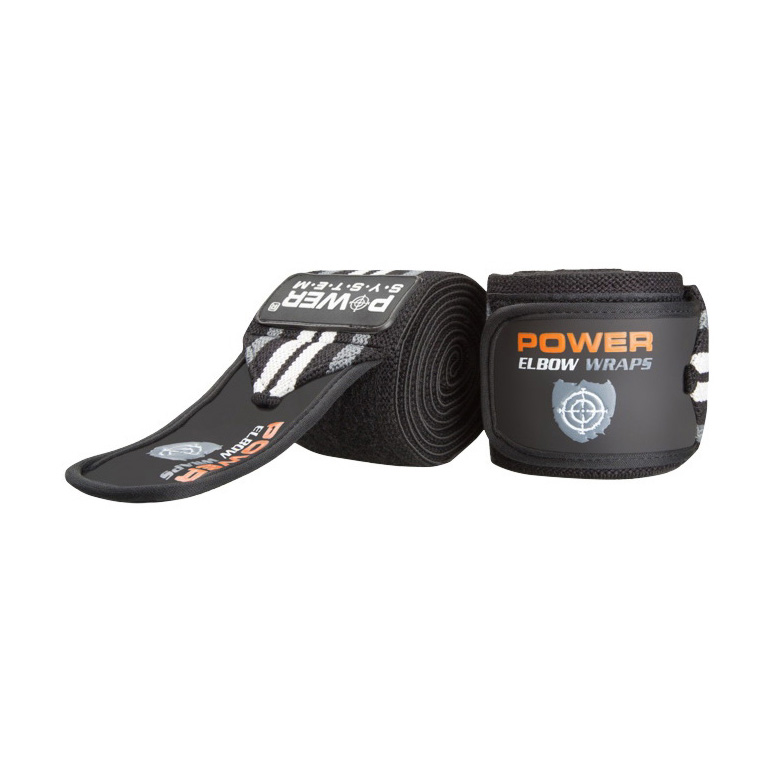 Ліктьові бинти Elbow Wraps PS-3600 Grey/Black Ліктьові бинти Elbow Wraps PS-3600 Grey/Black