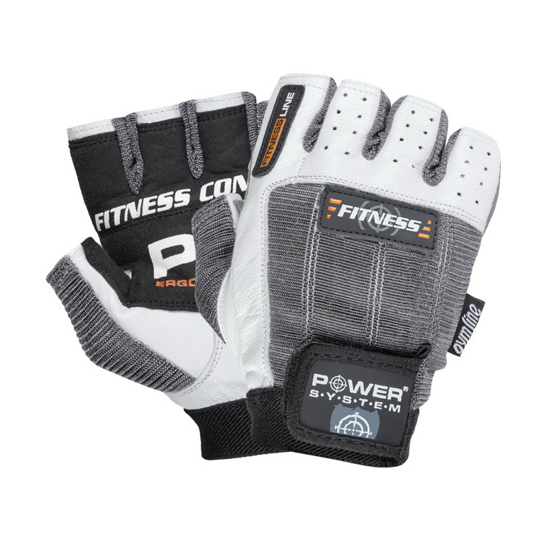 Fitness Gloves 2300 White-Grey (XS, S, M, L, XL, XXL) Fitness Gloves 2300 White-Grey (XS, S, M, L, XL, XXL)