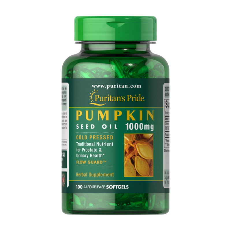 Pumpkin Seed Oil 1000 mg (100 softgels) Pumpkin Seed Oil 1000 mg (100 softgels)