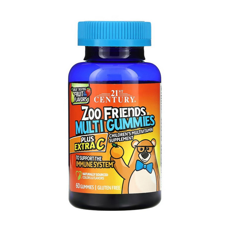 Zoo Friends Multi Gummies Plus Extra C (60 gummies) Zoo Friends Multi Gummies Plus Extra C (60 gummies)