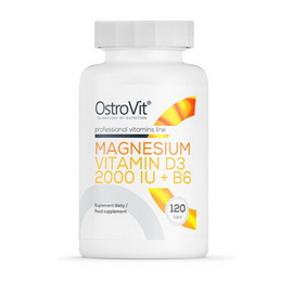 Magnesium + Vitamin D3 + B6 (120 tabs)