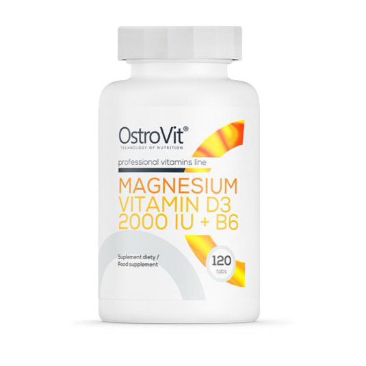 Magnesium + Vitamin D3 + B6 (120 tabs) Magnesium + Vitamin D3 + B6 (120 tabs)