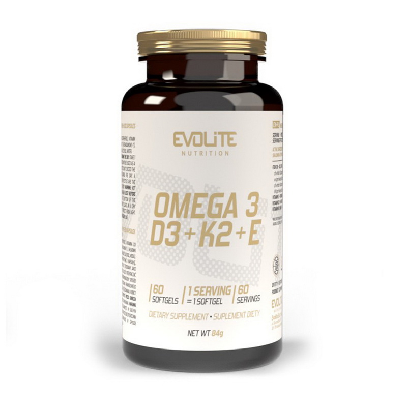 Omega 3 + D3 + K2 + E (60 softgels) Omega 3 + D3 + K2 + E (60 softgels)