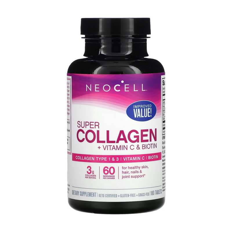 Super Collagen + Vitamin C & Biotin (180 tabs) Super Collagen + Vitamin C & Biotin (180 tabs)