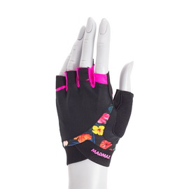 Flower Power Workout Gloves Black/Flower (XS, M, L)