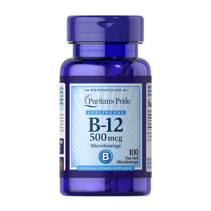 Vitamin B-12 500 mcg Sublingual (100 microlozenges) Vitamin B-12 500 mcg Sublingual (100 microlozenges)