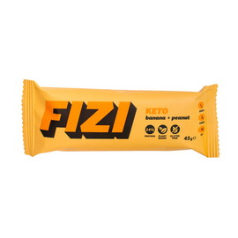 FIZI Keto Protein Bar Banana + Peanut (1 x 45 g) FIZI Keto Protein Bar Banana + Peanut (1 x 45 g)