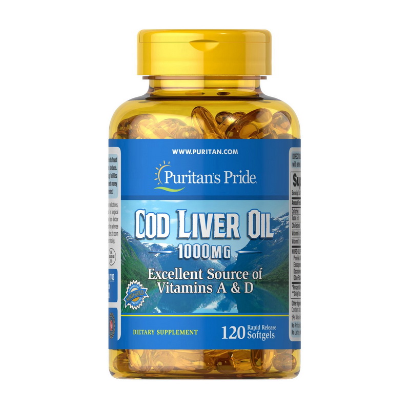 Cod Liver Oil 1000 mg Vitamins A&D (120 softgels) Cod Liver Oil 1000 mg Vitamins A&D (120 softgels)