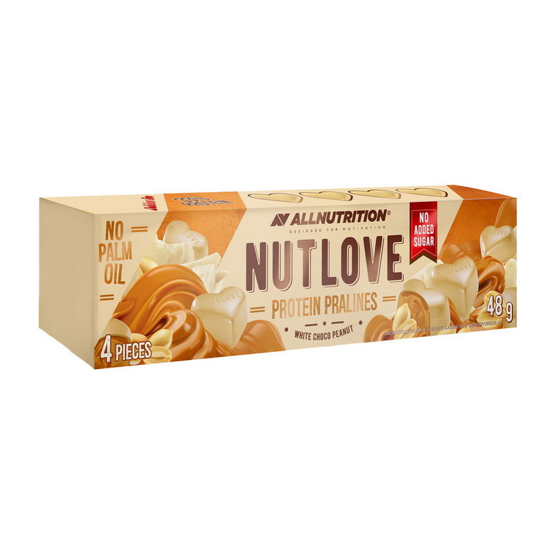 NutLove Protein Pralines White Choco Peanut (4 x 12 g) NutLove Protein Pralines White Choco Peanut (4 x 12 g)