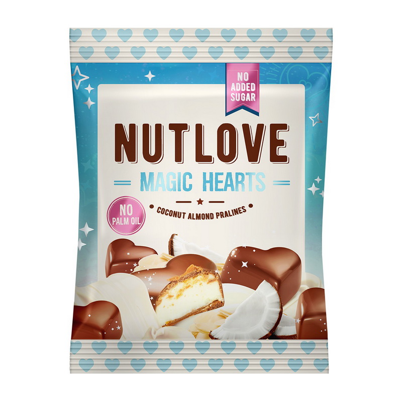 NutLove Magic Hearts Coconut Almond Pralines (100 g) NutLove Magic Hearts Coconut Almond Pralines (100 g)