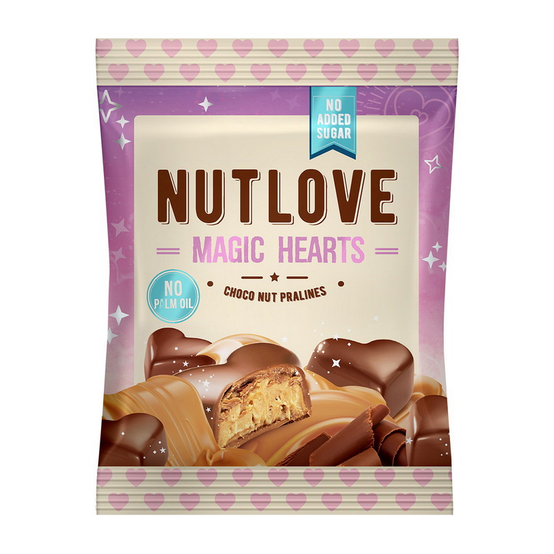 NutLove Magic Hearts Choco Nut Pralines (100 g) NutLove Magic Hearts Choco Nut Pralines (100 g)