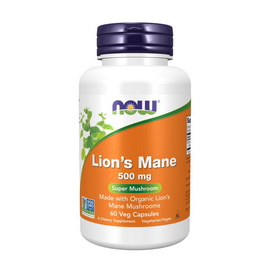 Lion's Mane 500 mg (60 veg caps) Lion's Mane 500 mg (60 veg caps)