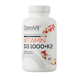 Vitamin D3 1000 + K2 (90 tabs)