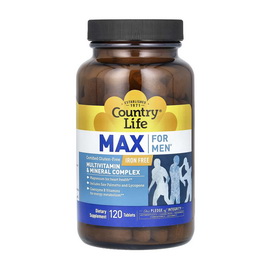 Max for Men Iron Free (120 tabs)