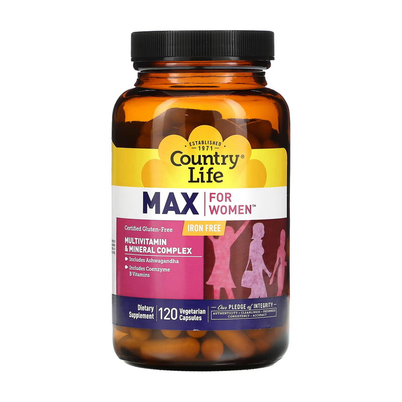 Max for Women Iron Free (120 caps) Max for Women Iron Free (120 caps)