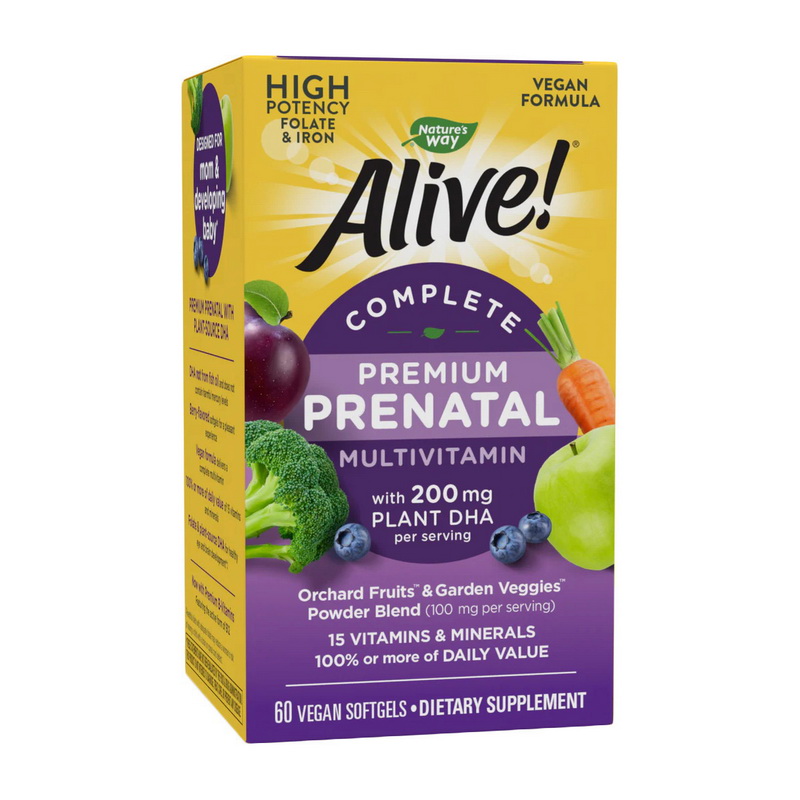 Alive! Premium Prenatal (60 veg softgels) Alive! Premium Prenatal (60 veg softgels)