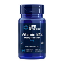 Vitamin B-12 Methylcobalamin 5 mg (60 veg lozenges)