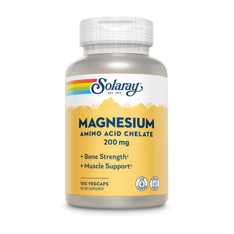 Magnesium Amino Acid Chelate 200 mg (100 veg caps) Magnesium Amino Acid Chelate 200 mg (100 veg caps)