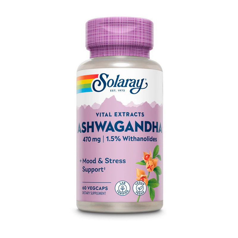 Ashwagandha 470 mg (60 veg caps) Ashwagandha 470 mg (60 veg caps)