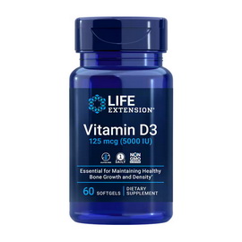 Vitamin D3 125 mcg (5000 IU) (60 softgels)