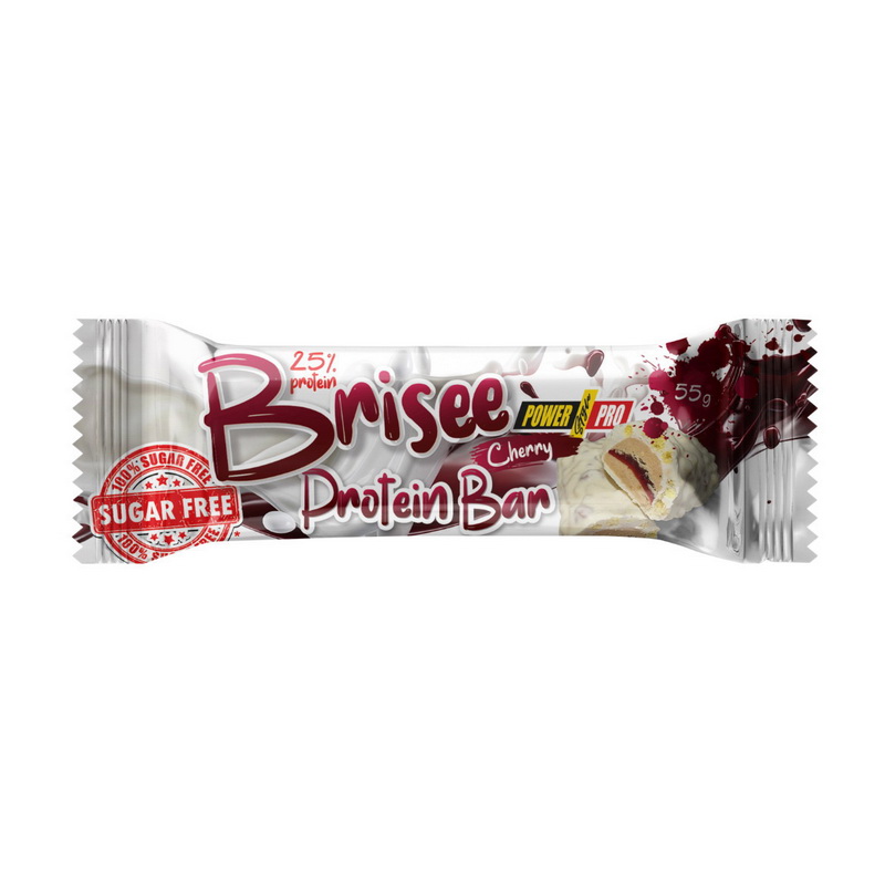 Brisee Protein Bar 25% Sugar Free Cherry (1 x 55 g) Brisee Protein Bar 25% Sugar Free Cherry (1 x 55 g)