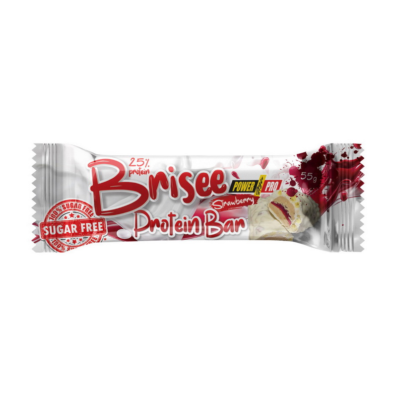 Brisee Protein Bar 25% Sugar Free Strawberry (1 x 55 g) Brisee Protein Bar 25% Sugar Free Strawberry (1 x 55 g)