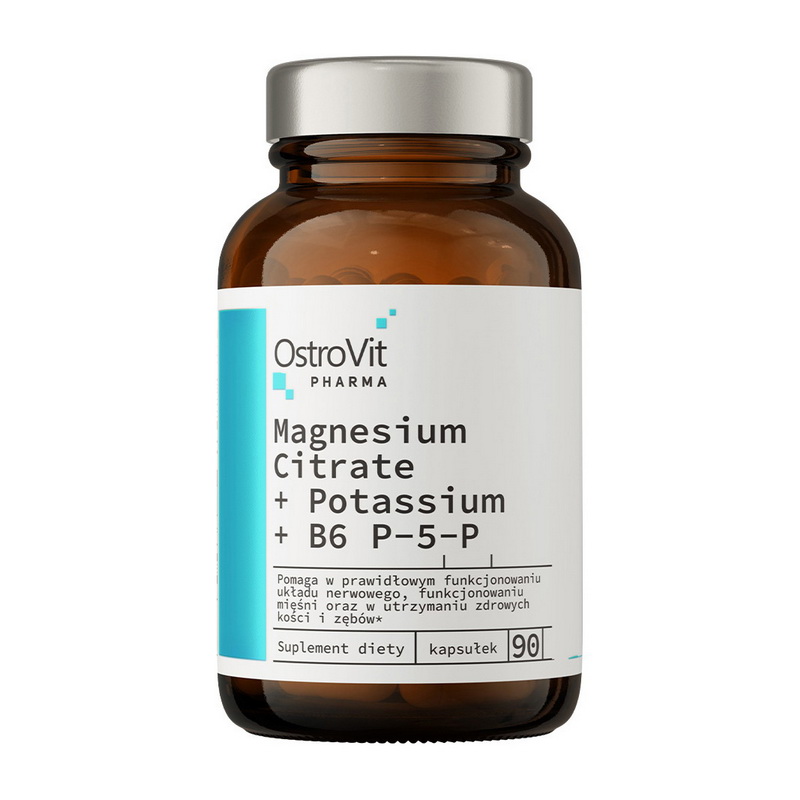 Magnesium Citrate + Potassium + B6 P-5-P (90 caps) Magnesium Citrate + Potassium + B6 P-5-P (90 caps)
