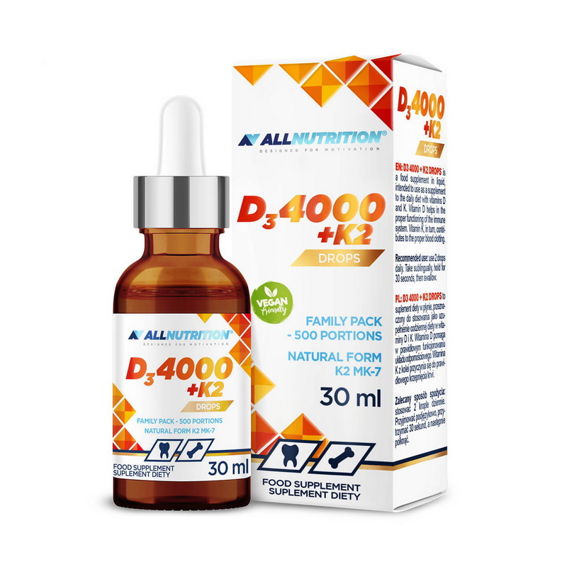 Vit D3 4000 + K2 Drops (30 ml) Vit D3 4000 + K2 Drops (30 ml)