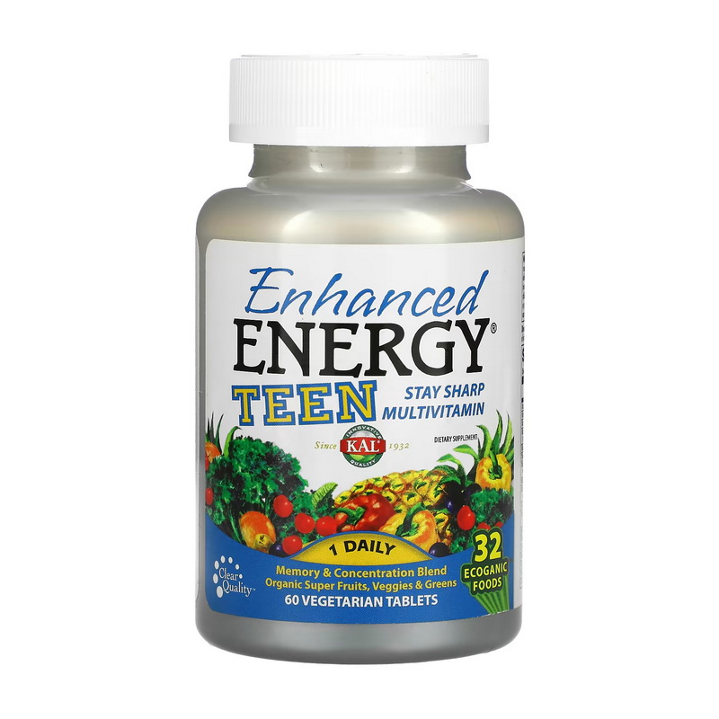 Enchanced Energy Teen Multivitamin (60 veg tabs) Enchanced Energy Teen Multivitamin (60 veg tabs)