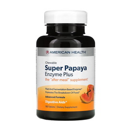 Super Papaya Enzyme Plus Chewable (180 tabs)