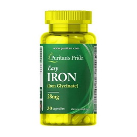 Easy Iron 28 mg (Iron Glycinate) (30 caps)