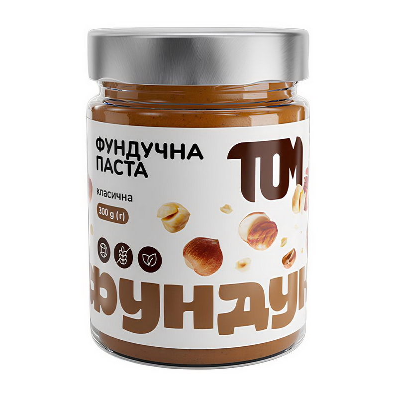 Фундучна паста класична (300 g, скло) Фундучна паста класична (300 g, скло)