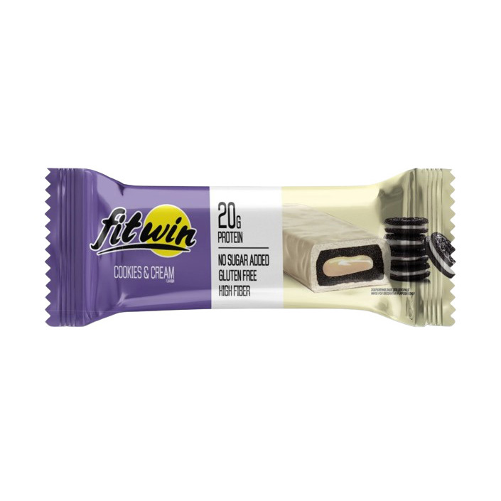 FitWin Bar Cookies & Cream (1 x 60 g) FitWin Bar Cookies & Cream (1 x 60 g)