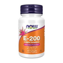 E-200 (134 mg) with d-alpha Tocopherols (100 softgels) E-200 (134 mg) with d-alpha Tocopherols (100 softgels)