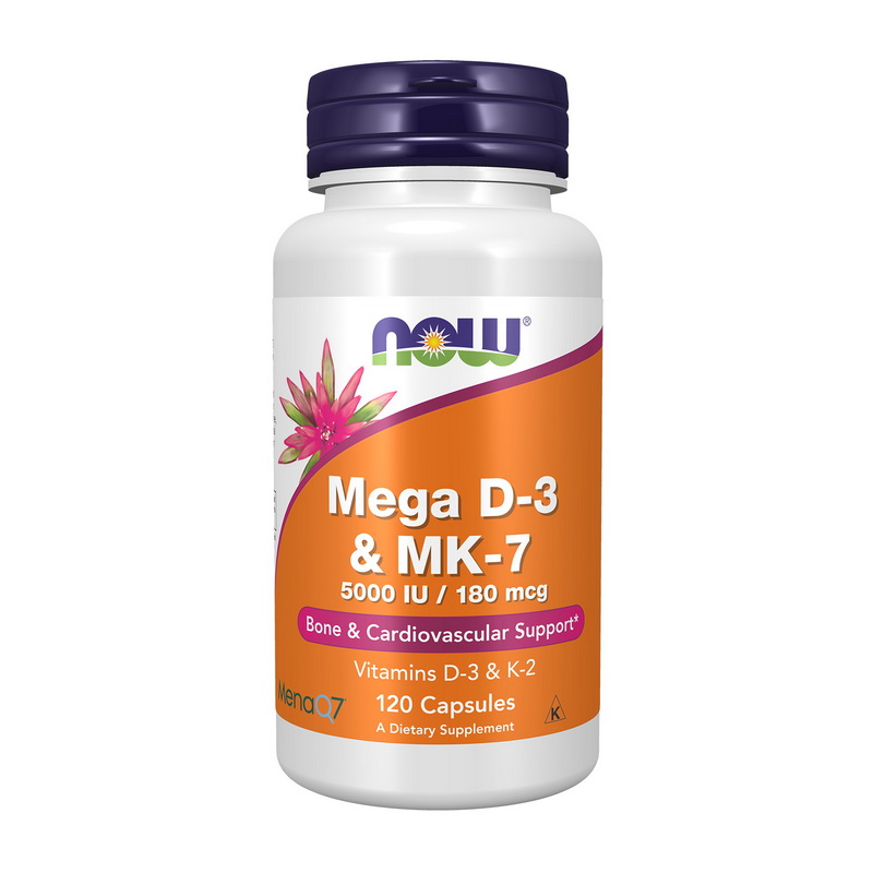 Mega D-3 & MK-7 5000 IU/180 mcg (120 veg caps) Mega D-3 & MK-7 5000 IU/180 mcg (120 veg caps)