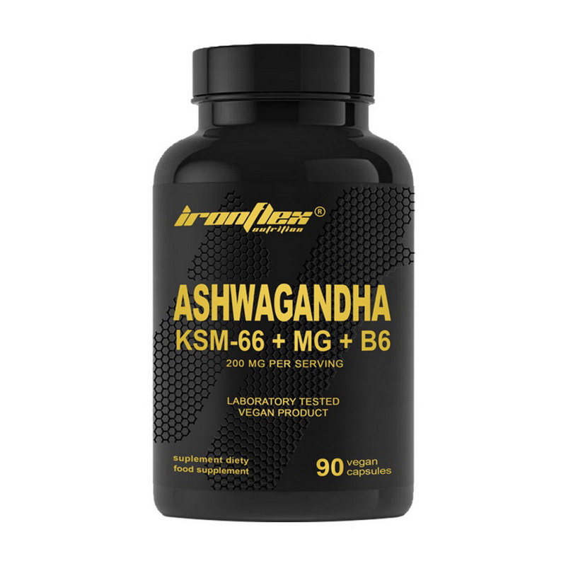 Ashwagandha KSM-66+MG+B6 200 mg (90 veg caps) Ashwagandha KSM-66+MG+B6 200 mg (90 veg caps)