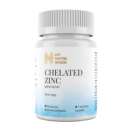 Chelated Zinc 30 mg (60 caps)