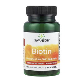 Biotin 10 000 mcg (60 softgels)
