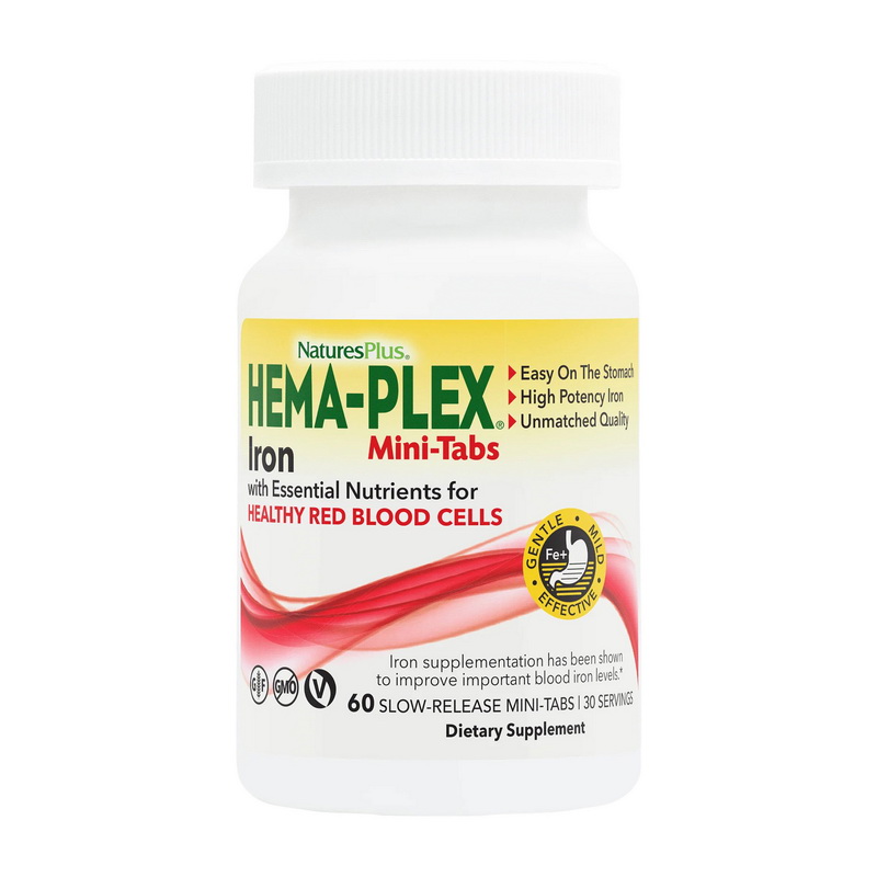 Hema-Plex Iron (60 slow-release mini-tabs) Hema-Plex Iron (60 slow-release mini-tabs)