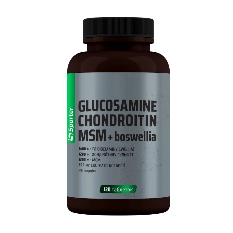 Glucosamine Chondroitin MSM + Boswellia (120 tabs) Glucosamine Chondroitin MSM + Boswellia (120 tabs)