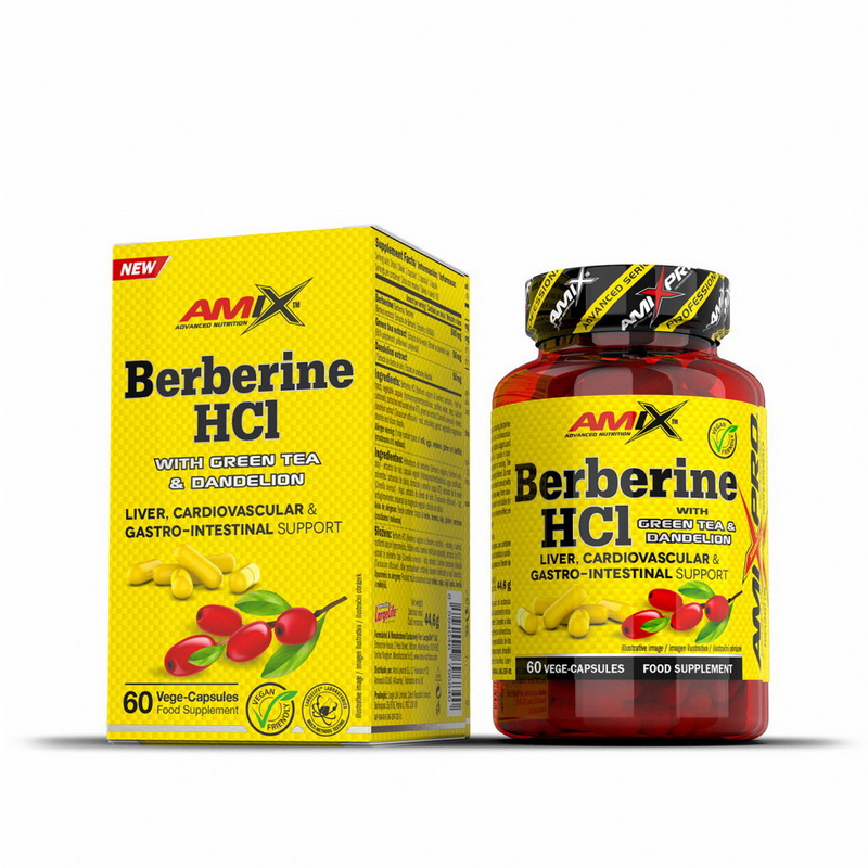 Berberine HCL with Green Tea & Dandelion (60 veg caps) Berberine HCL with Green Tea & Dandelion (60 veg caps)