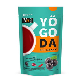 Yogoda Без цукру Чай аронія чорноплідна, кизил та чилі (1 x 50 g)