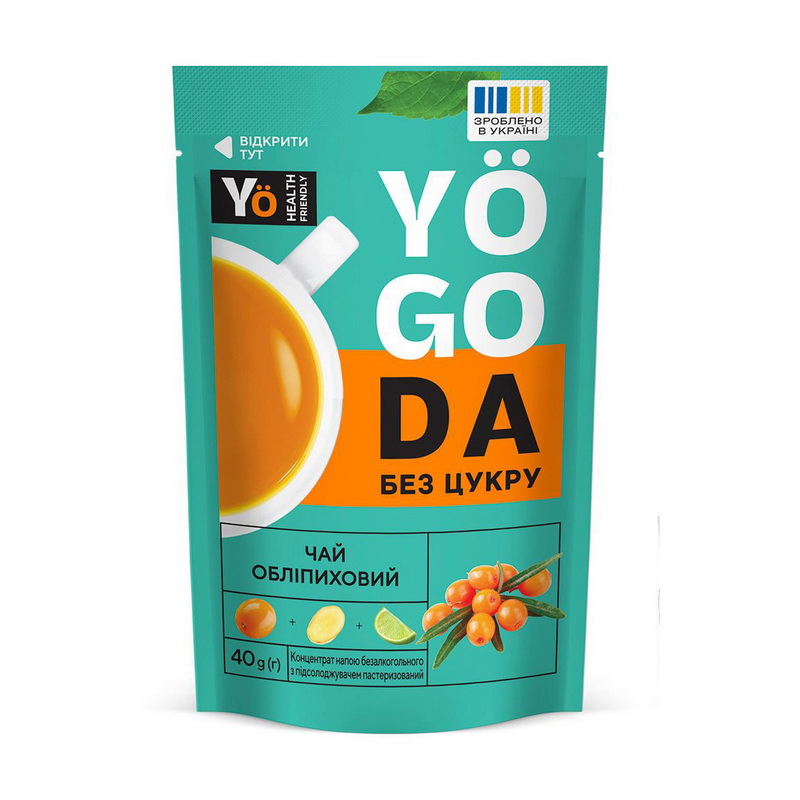 Yogoda Без цукру Чай обліпиховий (1 x 40 g) Yogoda Без цукру Чай обліпиховий (1 x 40 g)
