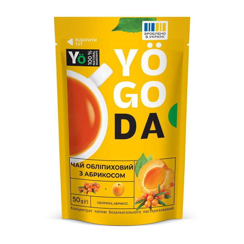 Yogoda Чай обліпиховий з абрикосом (1 x 50 g) Yogoda Чай обліпиховий з абрикосом (1 x 50 g)