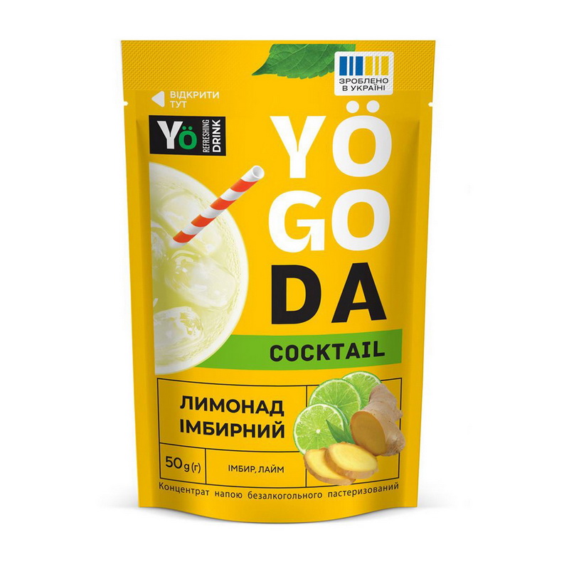 Yogoda Cocktail Лимонад імбирний (1 x 50 g) Yogoda Cocktail Лимонад імбирний (1 x 50 g)