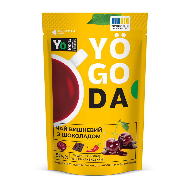 Yogoda Чай вишневий з шоколадом (1 x 50 g) Yogoda Чай вишневий з шоколадом (1 x 50 g)