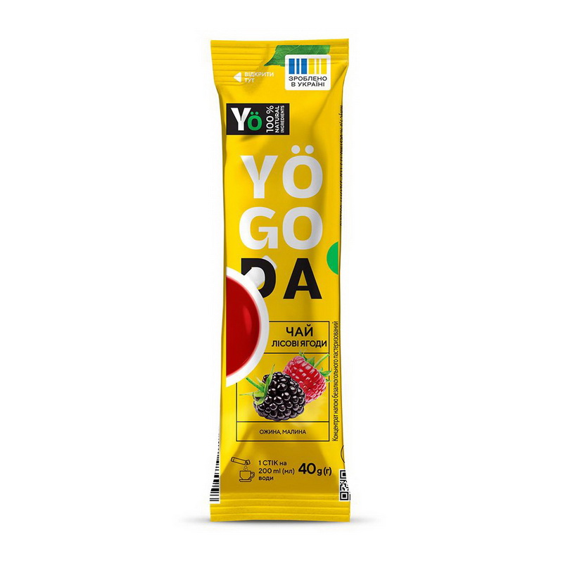 Yogoda Чай лісові ягоди (1 x 40 g) Yogoda Чай лісові ягоди (1 x 40 g)