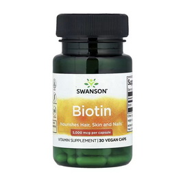 Biotin 5000 mcg (30 veg caps)