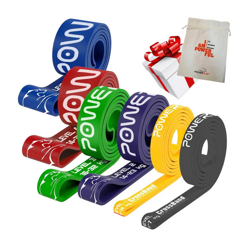 PowerPlay PP 0018 Power Band Pack, 6 шт – опір 2-45 kg PowerPlay PP 0018 Power Band Pack, 6 шт – опір 2-45 kg