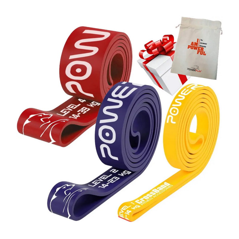 PowerPlay PP 0012 Power Band Pack, 3 шт – опір 5-39 kg PowerPlay PP 0012 Power Band Pack, 3 шт – опір 5-39 kg